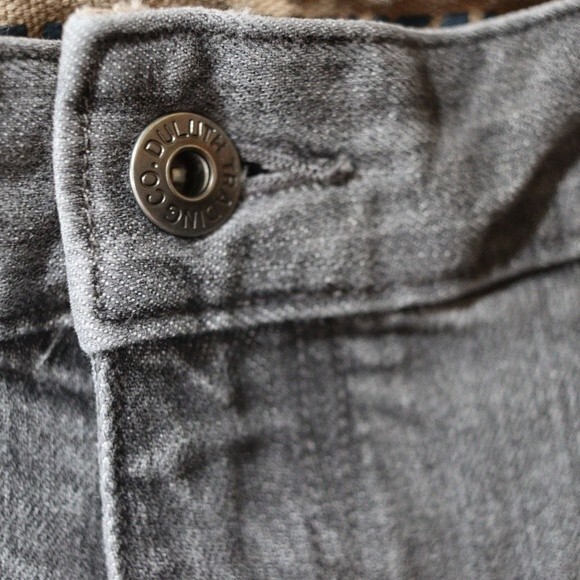 Duluth Trading Co Flex Ballroom Jean's Light Gray Wash Denim Jean's 40 x 30 - Picture 9 of 16